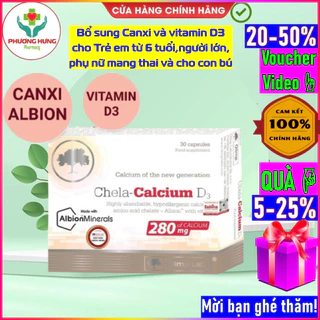 Calci hữu cơ Chela Calcium D3-Bổ sung Canxi và vitamin D3 cho Trẻ em từ 6 tuổi,người lớn,phụ nữ mang thai và cho con bú