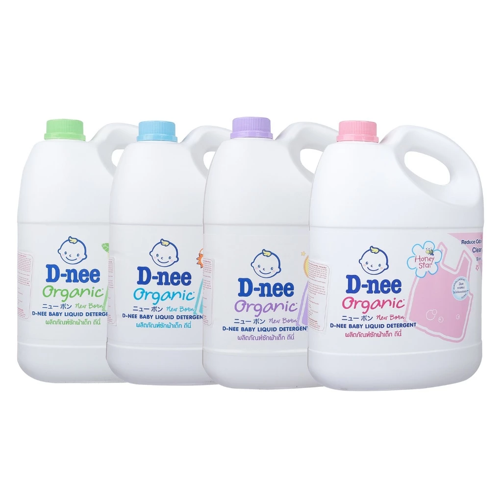 Nước giặt vải Dnee 3000ml 3 màu xanh, tím, hồng mới nhất - Applenguyen94