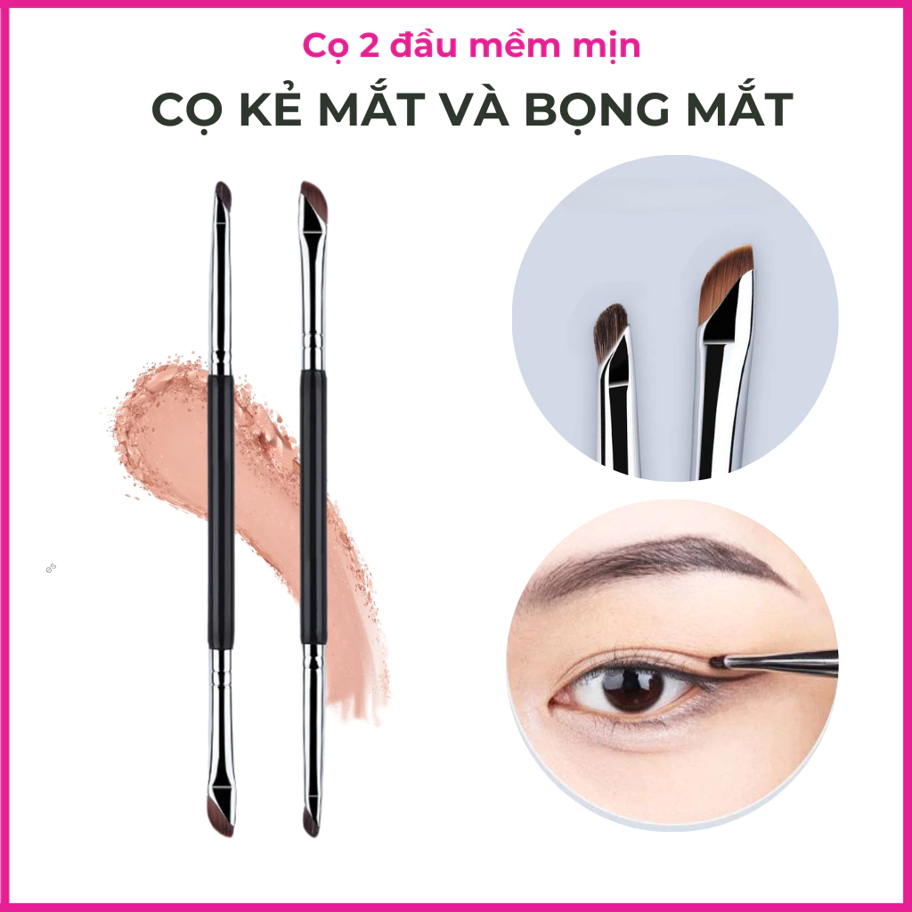 Cọ Đánh Mắt Và Bọng Mắt Vát Xéo 2 Đầu M002