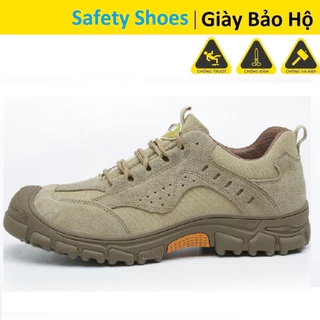 (Mũi Thép-Đế kevlar)(Cap Cấp)Giày Bảo Hộ Lao Động ,Giày Leo Núi Dáng Thể Thao GBH11 -Chống Đinh,Chống Va Đập(Tăng 1Size)