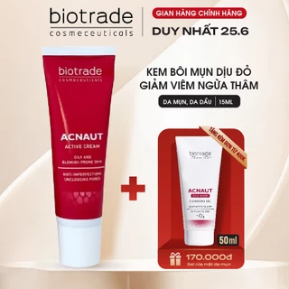 Kem chấm Mụn Biotrade Acnaut Active Cream giảm đỏ, mờ thâm 15ml Biotrade