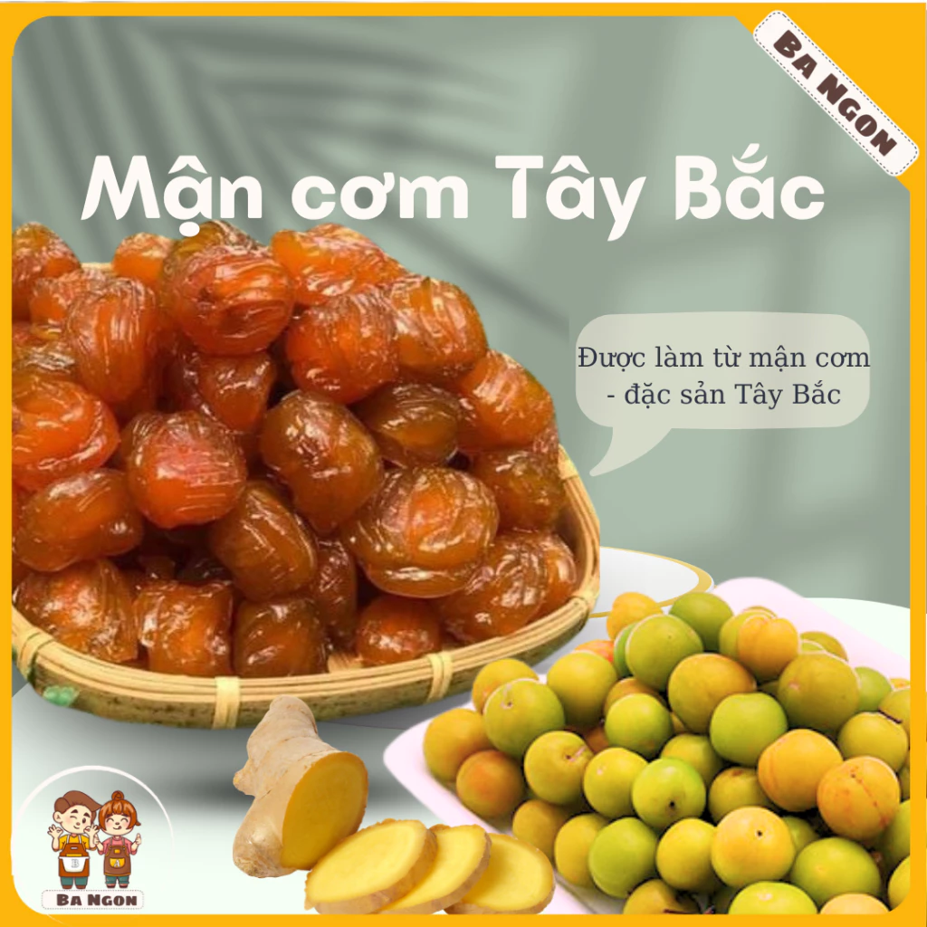 Mận khía vàng sấy dẻo - Mận cơm khía muối ớt - mận cơm khía rim gừng thit dẻo thơm