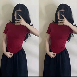 Áo Thun Form Lửng Ôm Body ( Vạt Bầu)