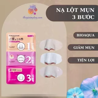 ❤️[ 1 Miếng] Set Mặt Nạ Lột Mụn Đầu Đen 3 Bước Bioaqua - Mặt Nạ Lột Mụn Đầu Đen Ở Mũi