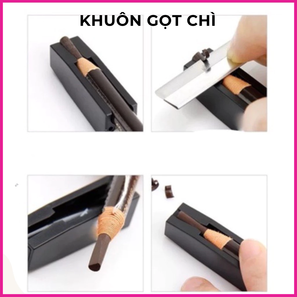 Khuôn gọt chì kẻ chân mày thường 2in1 siêu mảnh (không dùng được cho chì phẩy sợi Haozuang, chì lõi to)