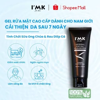 Sữa Rửa Mặt Nam I'MK Sạch Mụn Sáng Da Từ Sữa Ong Chúa và Diếp Cá An Toàn Dịu Nhẹ Không Gây Khô Da l SRM Nam Da Nhờn