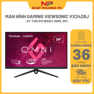 Màn hình Gaming ViewSonic VX2428J 24" FHD IPS 165Hz ( HDMI, DP) - Bảo hành chính hãng 36 tháng