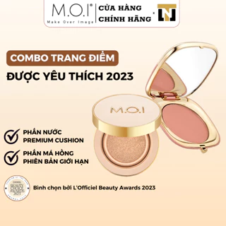 Combo Phấn nước Premium Baby Skin Cushion và Phấn má hồng MOI Cosmetics