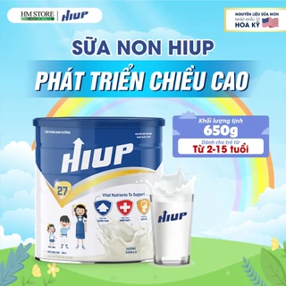 HIUP Sữa Non Tăng Chiều Cao, Tăng Cân Và Tăng Sức Đề Kháng Cho Trẻ Từ 2 Đến 15 Tuổi Từ Hoa Kỳ - Lon 650g