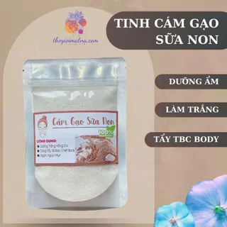 [Túi 1kg] Bột Tinh Cám Gạo Sữa - Cám Gạo Sữa Non Nguyên Chất Dưỡng Sáng Mịn,Tẩy TBC - An Toàn Cho Da - thegioimatnaa