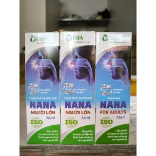 Dung dịch vệ sinh mũi người lớn NANA 70ml