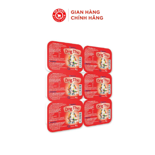 Vỉ 6 hộp sữa đặc có đường Ông Thọ, 40g/hộp