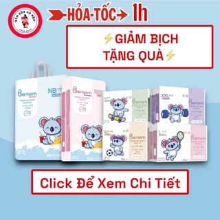 (Qùa Tặng) Tã/Bỉm BEMOM PLUS/SUMMER HÀN QUỐC Dán/Quần Đủ Size S56/M48/L46/M44/L42/XL40/XXL38/3XL36