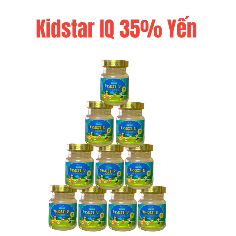 Combo 10 Lọ Yến Hoàng Kidstar 30% Yến Sào