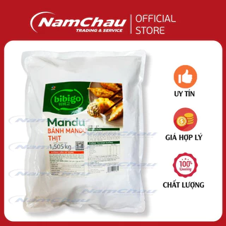 Bánh xếp Mandu Thịt CJ Food Bibigo 1.505gr chiên, rán, hấp tiện lợi [Giao hoả tốc HN]