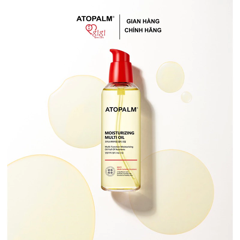 Dầu dưỡng ẩm đa năng ATOPALM Moisturizing Multi Oil massage cho trẻ sơ sinh,trẻ nhỏ,người lớn