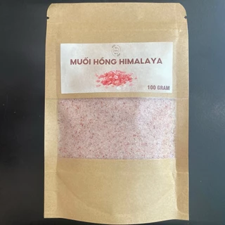 Muối Hồng Thảo dược Himalaya Hạt Mịn Nguyên Chất Tinh Khiết Giàu Khoáng Chất 100gr