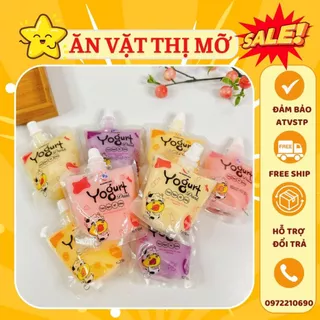 Túi Nước Sữa Chua Trái Cây Yogurt 4 Vị, Sữa Chua Uống Giải Nhiệt (100ML)