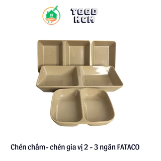 chén chấm gia vị-chén chấm 2-3 ngăn