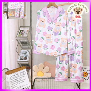 Đồ Mặc Nhà Pijama Lụa Latin TDQD thiết kế BOO 40-60kg