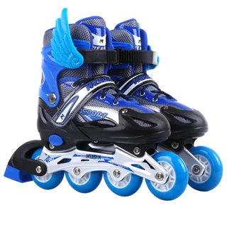 <TẶNG CÁNH HOẶC BẢO HỘ MỎNG> Giày trượt patin kid Sport cho trẻ em, bánh phát sáng, điều chỉnh size