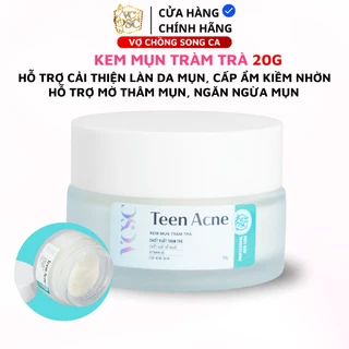 Kem Mụn Tràm Trà VCSC 20g - Giảm mụn, kiểm soát bả nhờn, ngăn ngừa mụn