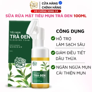 (Mẫu Mới)Sữa Rửa Mặt Tiêu Mụn Trà Đen VCSC  - Làm sạch sâu Kiềm nhờn Ngừa mụn