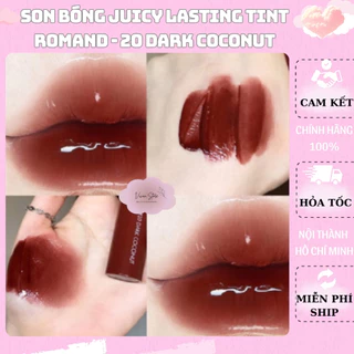 Son tint bóng Romand 20 Dark Coconut, son tint juicy  Hàn Quốc chính hãng - Vivan Store