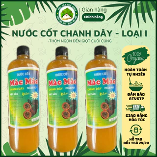 NƯỚC CỐT CHANH DÂY( MÁC MÁC) KHÔNG phẩm màu, KHÔNG đường học  - Loại I - ĐẶC SẢN Nhà Mình - ĐÀ LẠT