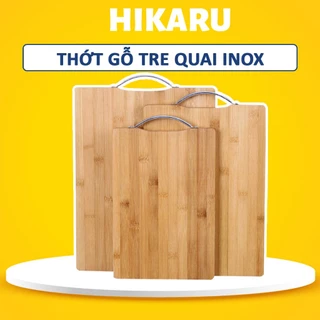 Thớt Gỗ Tre Tự Nhiên HIKARU Chất Lượng Cao Cấp Nhiều Kích Thước Chống Xước Chống Mòn Dao - DT240302801