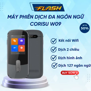 Máy phiên dịch đa ngôn ngữ Corisu W09 dịch 127 ngôn ngữ, màn hình cảm ứng IPS, có phiên dịch offline