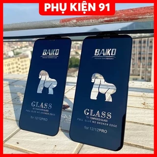 Kính cường lực iphone BAIKO Cao cấp Chính hãng siêu mượt, siêu dẻo, chống bụi màng loa cực đỉnh 1991_Case