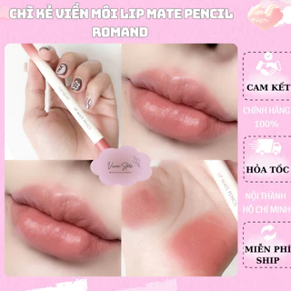 Chì Kẻ Viền Môi Hai Đầu Mịn Nhung Lì Romand Lip Mate Pencil chính hãng - Vivan Store