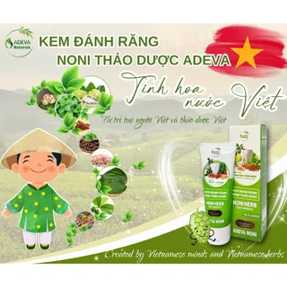 Combo tiết kiệm Kem đánh răng thảo dược ADEVA NONI sạch vôi răng, giảm hôi miệng, giảm ê buốt răng, ngừa sâu răng 50gr