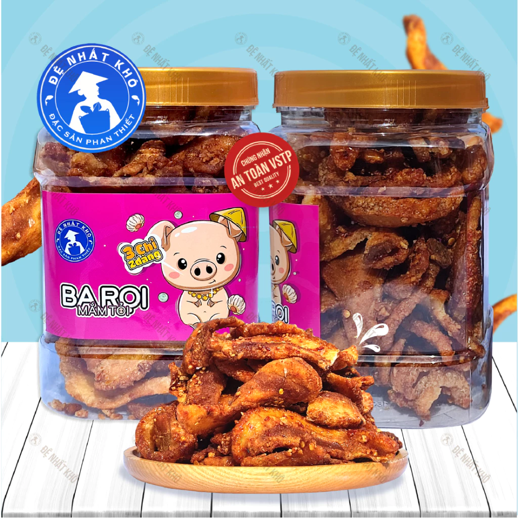 Ba Rọi Mắm Tỏi đồ ăn vặt Đệ Nhất Khô Đặc Sản Phan Thiết AV29