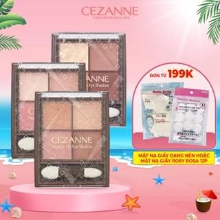 Phấn mắt trang điểm 4 ô Cezanne Nuance Eye Shadow Nhật Bản mềm mịn, lâu trôi 4g