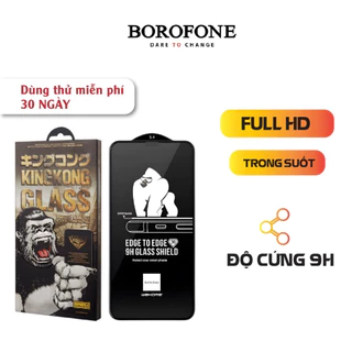 Kính cường lực iPhone BOROFONE 3D Kingkong chống va đập mạnh màn hình iphone xs max 11 12 13 14 15 pro max