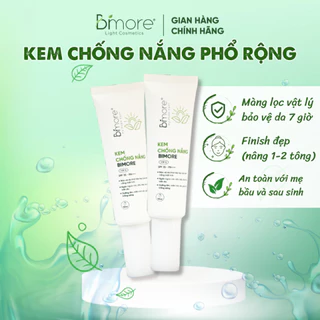 Kem Chống Nắng Bimore SPF 35 - PA+++ Dưỡng Da Và Ngăn Tia UVA & UVB Tuýp 50ml