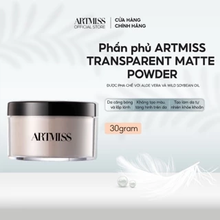 Phấn phủ trang điểm ARTMISS transparent matte powder kiểm soát dầu 24h 30g