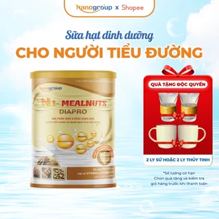 Sữa hạt cho người bị tiểu đường, bổ sung dinh dưỡng N1-MEALNUTS DIAPRO NanoGroup 800gr/lon