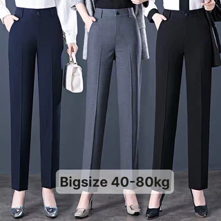 Quần tây công sở nữ có bigsize ( 40-75kg) cạp lưng cao liền ,đứng form Tôn dáng HVS- Mã 333A