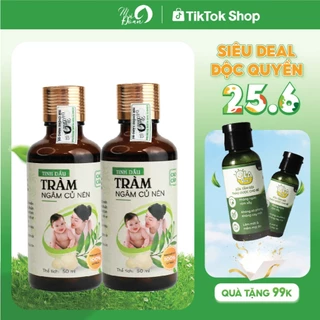 Combo 2 chai tinh dầu tràm nguyên chất Mệ Đoan cho mẹ và bé 50ml - chuẩn OCOP