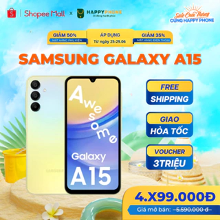 Điện thoại Samsung Galaxy A15 - 8GB 128G/256GB - Hàng chính hãng, Mới 100%, Bảo hành 12 tháng