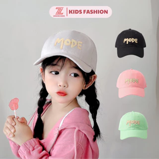 Mũ lưỡi trai trẻ em từ 3-10 tuổi ZENZIN KIDS cho bé trai và bé gái thêu chữ Mode, mũ cho bé thời trang cá tính