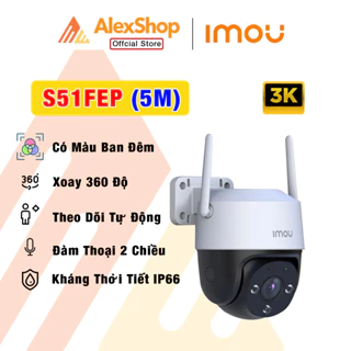 Camera Imou S51FEP S31FEP S21FEP 5M - 3M - 2M, Đàm Thoại 2 Chiều,Thông Minh Xoay 360 Báo Động Đàm- Camera Ngoài Trời