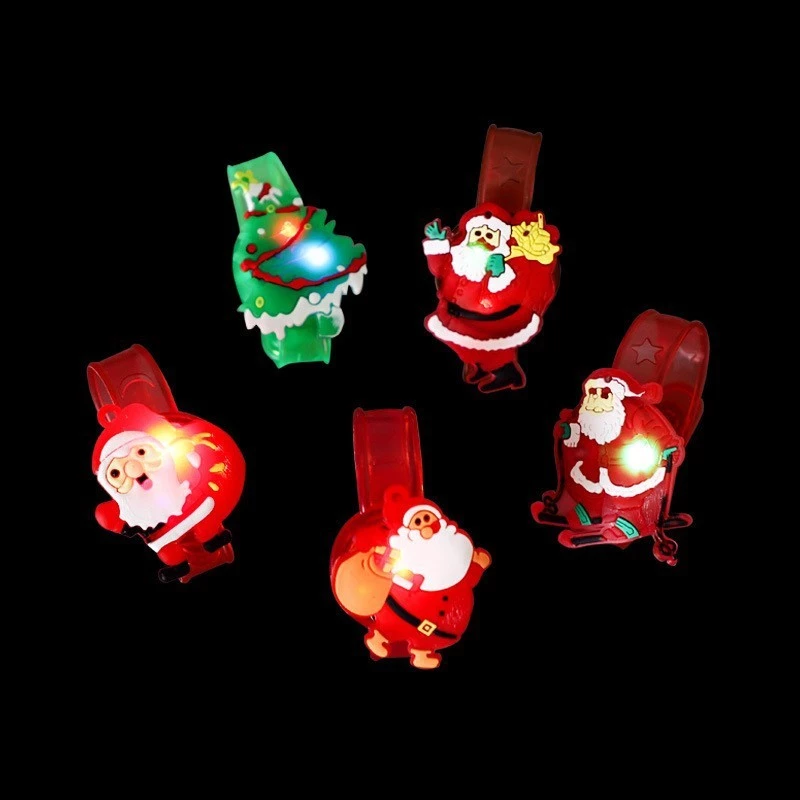 Combo 10 cái Vòng tay Noel phát sáng, đồng hồ đeo tay. Làm MÓN QUÀ NOEL dễ thương cho các bé.