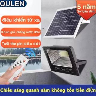 Đèn Led Năng Lượng Mặt Trời Demino 1200W Tiết Kiệm Điện Cảm Biến Ánh Sáng Chống Nước Có Điều Khiển