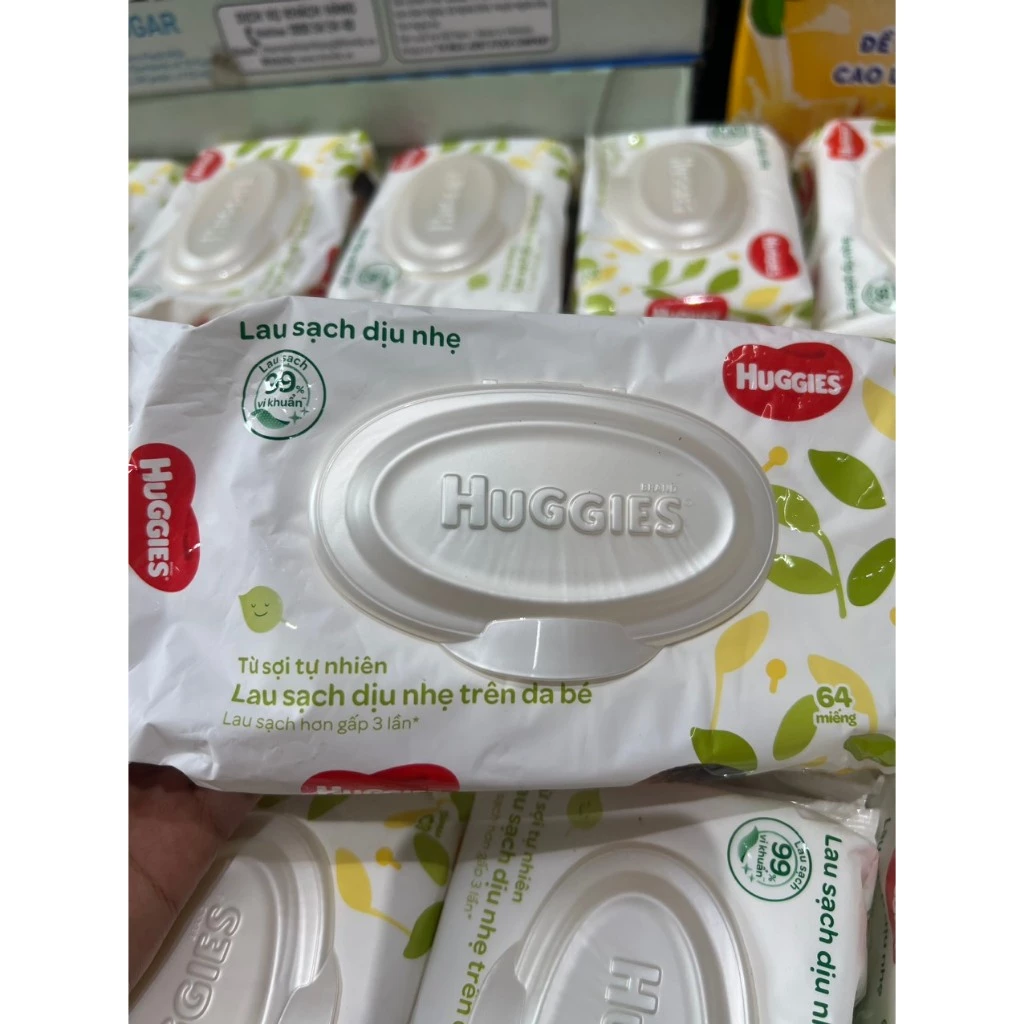 Combo 12 gói Khăn ướt Huggies không mùi 768 tờ ,Date 2026