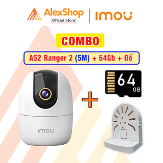 [Combo] Camera Imou A52 Ranger 2 (5M) + Thẻ Nhớ 64Gb + Chân Đế Chữ L