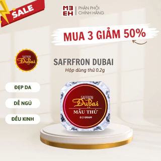 Nhụy hoa nghệ tây Saffron Dubai mẫu thử giúp đẹp da cải thiện giấc ngủ đều kinh ổn định huyết áp Meehee79